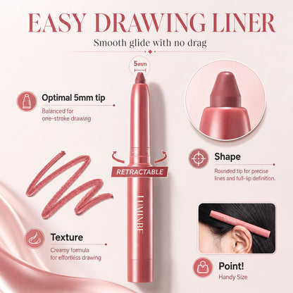 Last Day ✨Buy 1 Get 1 Free Easy Glide Lip Liner — Creamy, Blendable Color with Smooth Application, Summervibes