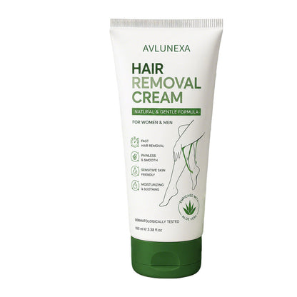 Natural Gentle Hair Removal Cream | For Women & Men, Sensitive Skin