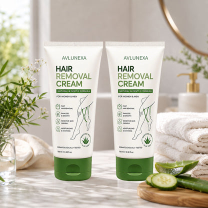 Natural Gentle Hair Removal Cream | For Women & Men, Sensitive Skin